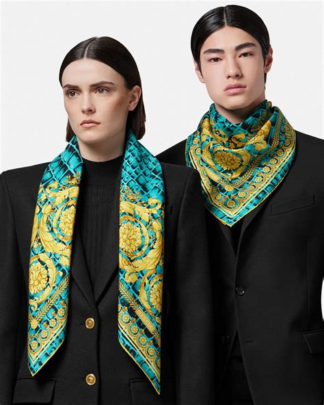 versace men's foulard|Men's Foulards & Scarves .